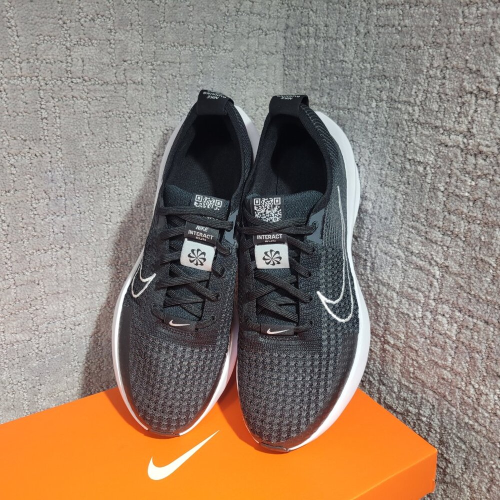 Nike Interact Run FD2292-003 Unisex Size M8.5 W10 Black Anthracite Athletic Shoe - Picture 3 of 10